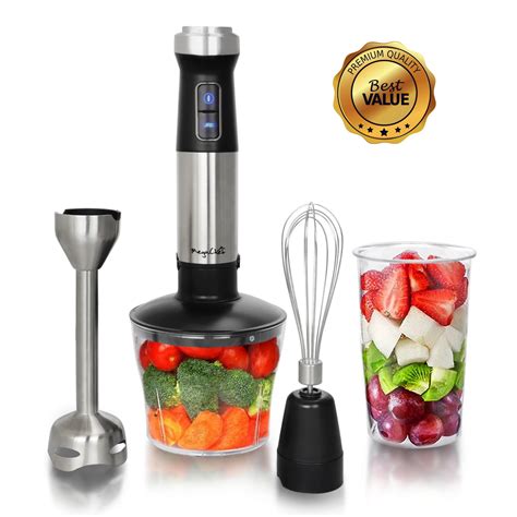 Megachef 4 In 1 Multipurpose Immersion Hand Blender With Speed Control