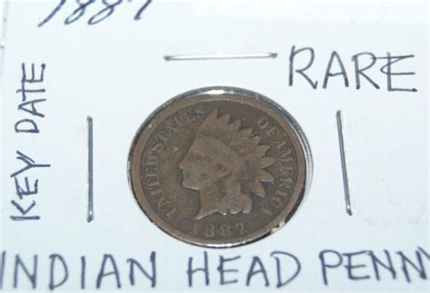 Key Date Rare 1887 Indian Head Penny