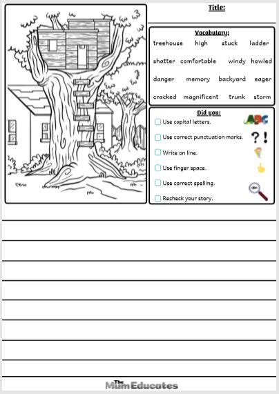 20 Free Picture Writing Prompts For Kids With Vocabulary The Mum Educates