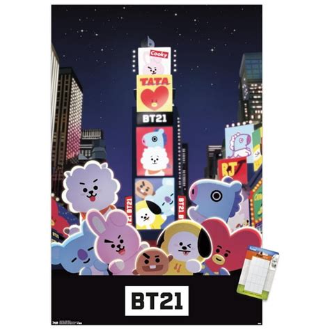 Trends International Bt21 Times Square Wall Poster 22375 X 34