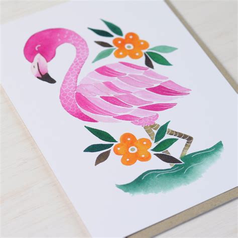 Flamingo Card The Paper Empire