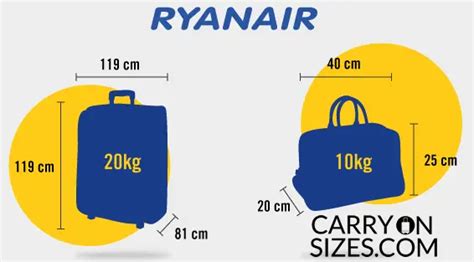 ryanair baggage allowance sizes fees and weight policy [2021] carry on sizes
