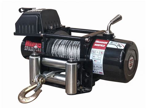 warrior spartan 5000 12v electric winch uk winches and hoists