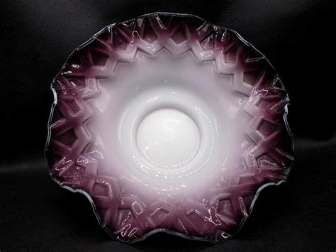 Beautiful Victorian Art Glass Bride’s Bowl