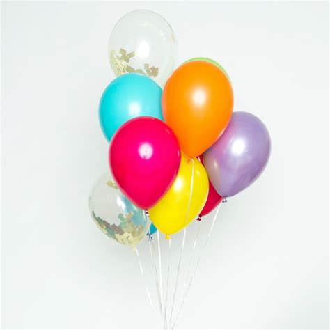 Confetti Balloon Set Rainbow Bright