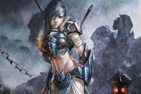 Fantasy Women Warrior HD Wallpaper Background Image 2894x1931