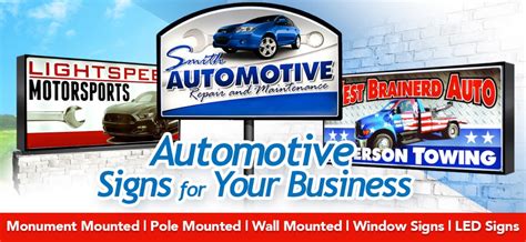 Signs For Automotive Service And Repair Shops The Sign Genies