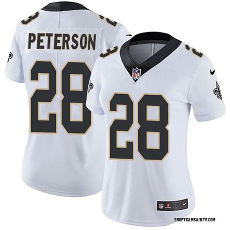 Nike Adrian Peterson New Orleans Saints Womens Elite White Jersey