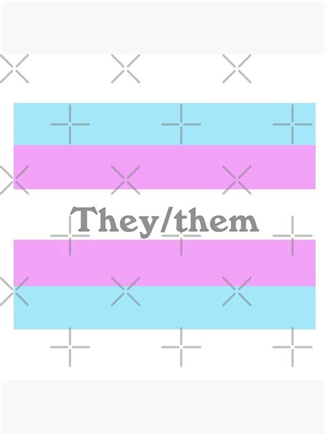 They Them Pronouns Trans Flag Pin By Fyleth Redbubble