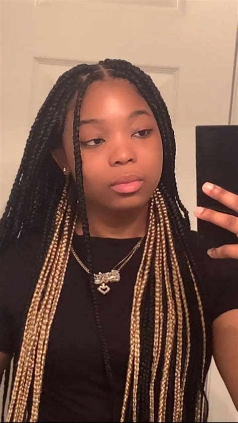 Honeijay On Ig In 2022 Cute Box Braids Hairstyles Box Braids Hairstyles For Black Women