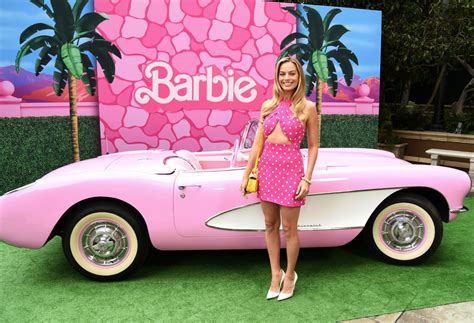 Margot Robbies The Only Barbie Star To Bust Out The Barbiecore On The Press Tour But Im Here