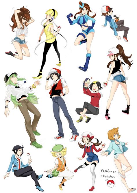 Pokemon Trainersss By F Wd On Deviantart