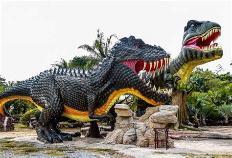 Photos Terrible Lizards—dinosaur Statues Of Questionable Accuracy