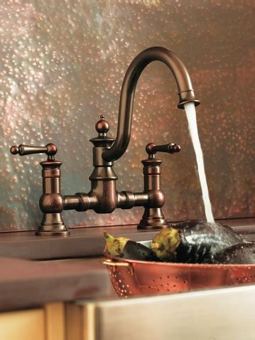 Not only do moen faucets look good in your kitchen but also last long without any trouble. Waterhill oil rubbed bronze two-handle high arc kitchen ...