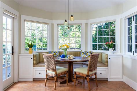 11 beautiful banquette seating ideas. Light-Filled Breakfast Nook Features Banquette Seating | HGTV