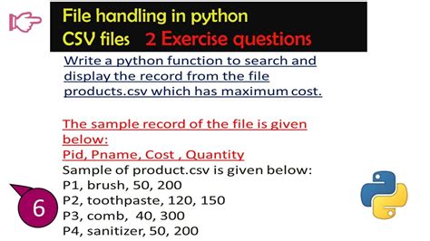 Working With Csv Files In File Handling File Handling In Python