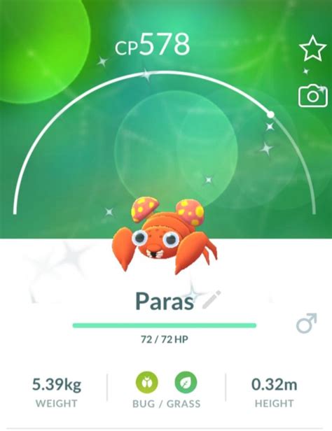 Shiny Paras Pokemon Go Video Gaming Gaming Accessories In Game