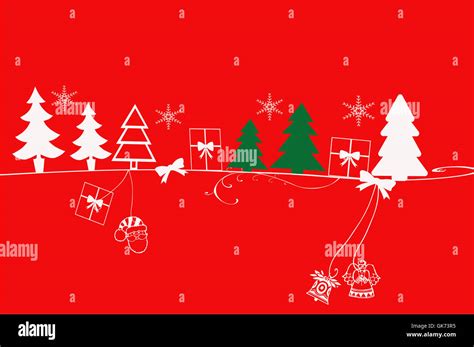 Graphic Christmas Card Backdrop Stock Photo Alamy
