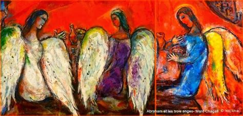 C H I R C A Abraham Et Les Trois Anges Marc Chagall