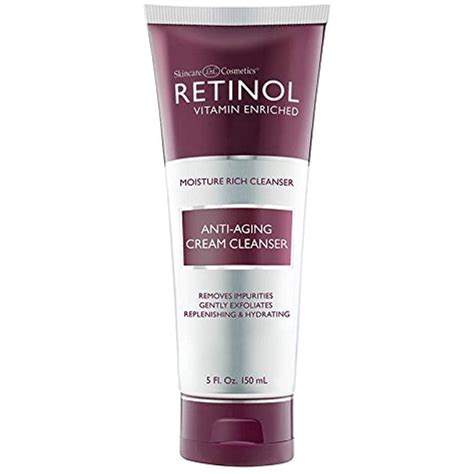 Retinol Anti Aging Cream Cleanser â€“ Daily Deep Cleansing Facial Wash
