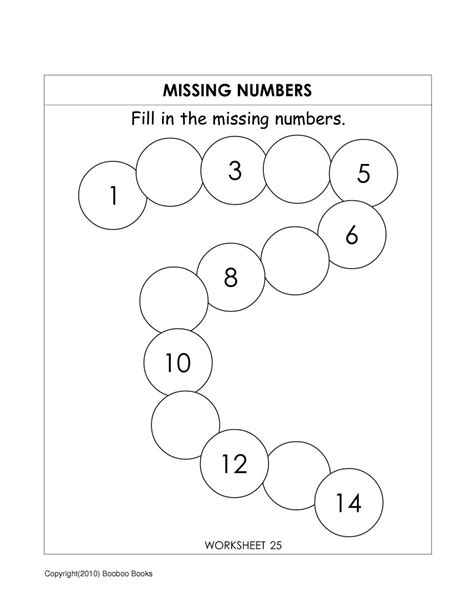 Missing Numbers Kids Math Worksheets Preschool Math Worksheets Math
