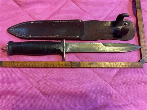 Mavin Us Post Ww2 Theater Made Fighting Knife M3 Scabbard Trench