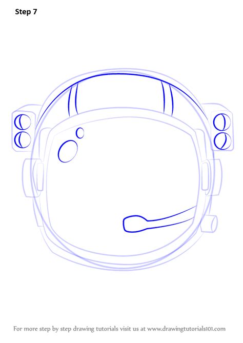 Learn How To Draw An Astronauts Helmet Tools Step By Step Drawing