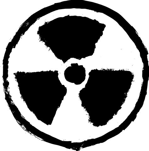 Radioactive Symbol Black And White