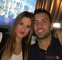 Sergio Busquets y Elena Galera posando juntos - Las WAGs de la Eurocopa ...