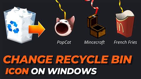 How To Change Recycle Bin Icon On Windows 11107 Pop Cat Recycle Bin