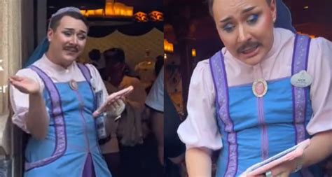 Disneyland Cast Member Appears To Dress In Drag To Greet Children At
