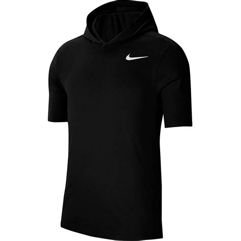 Nike Mens Dri Fit Short Sleeve Training Hoodie Academy