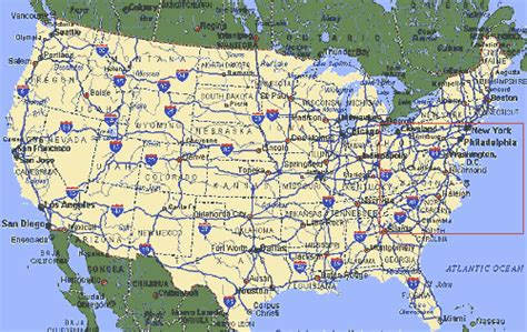 Highway Map Of United States Maps For You