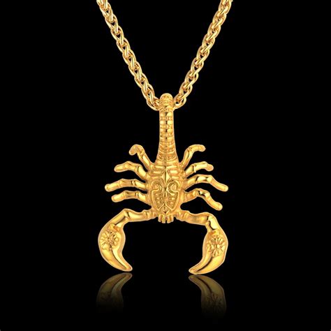 Buy Gold Statement Necklace Unique Scorpion Neck