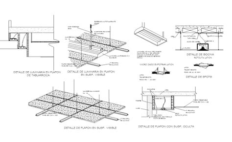 Ceiling Detail Sections Drawing