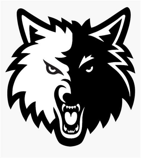 Wolves Transparent Gaming Wolf Logo Black And White Hd Png Download