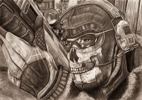 Mw2 Ghost Wip Finished By Yankeestyle94 On Deviantart