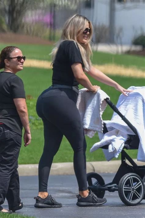 Fans Convinced Khloe Kardashians Shapely Bum And Slim Waist Are Down To Surgery As She Puts