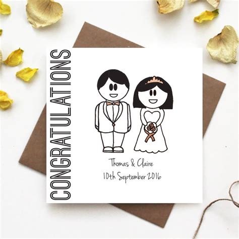 Wedding card messages and quotes. 'congratulations' Wedding Card By The Abstract Bee | notonthehighstreet.com