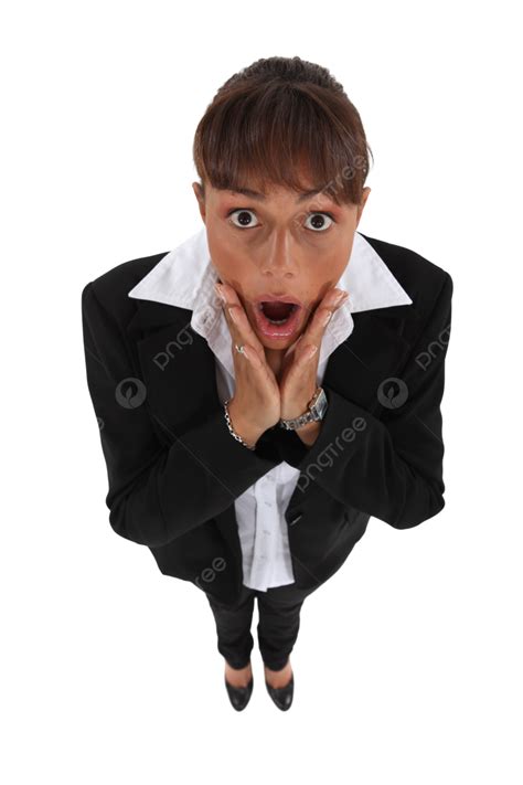 Businesswoman Looking Very Surprised Fear Attractive Stress Nerve