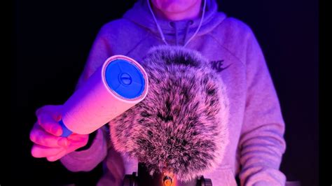asmr fluffy mic vs lint roller for brain melting tingles no talking youtube