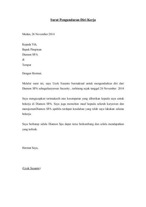 Saya berbuat demikian adalah kerana ingin menyambung pelajaran. Contoh Surat: Contoh Surat Berhenti Kerja Notis 24 Jam ...