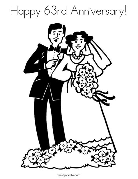 Wedding Anniversary Coloring Pages Coloring Pages