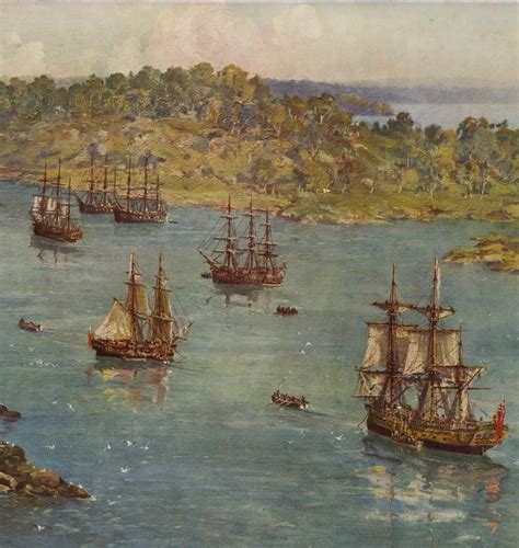 The First Fleet Arrives In Australia 26 January 1788 First Fleet