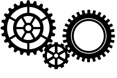 Gear Wheels Vector Clip Art Library