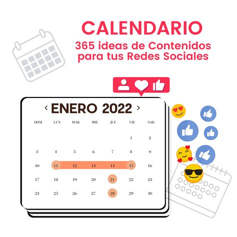 Calendario De Contenidos Para Redes Sociales 365 Ideas Pensadas Para