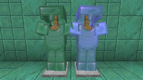 Oxidized Copper Chainmail Armor Faithful Minecraft Texture Pack