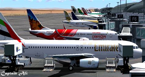صبغة طيران الخليج و طيران الامارات للwilco A320 وصبغة طيران الامارات لل