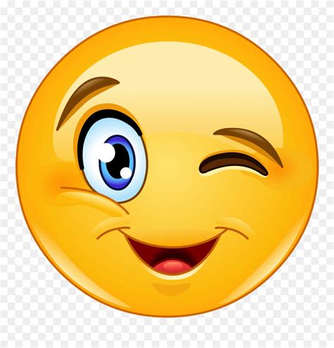 Emojiworld Wink Emoticon Smiley Marco Emoji Expresi N Cara Pegatina