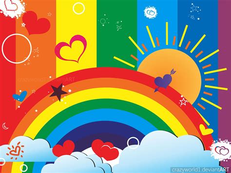 Rainbow Sunshine Rainbow Art Rainbow Wallpaper School Murals